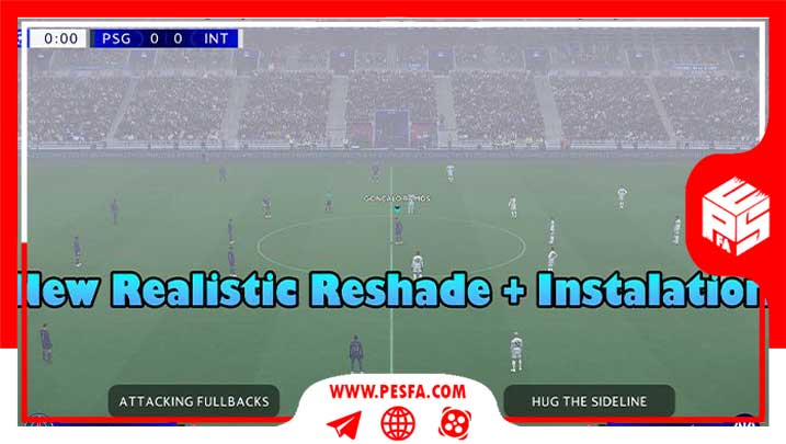 ماد گرافیکی Realistic Reshade برای PES 2021
